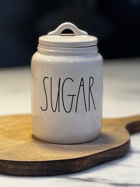 Rae Dunn Artisan Collection By Magenta Ivory "Sugar" Farmhouse Canister
